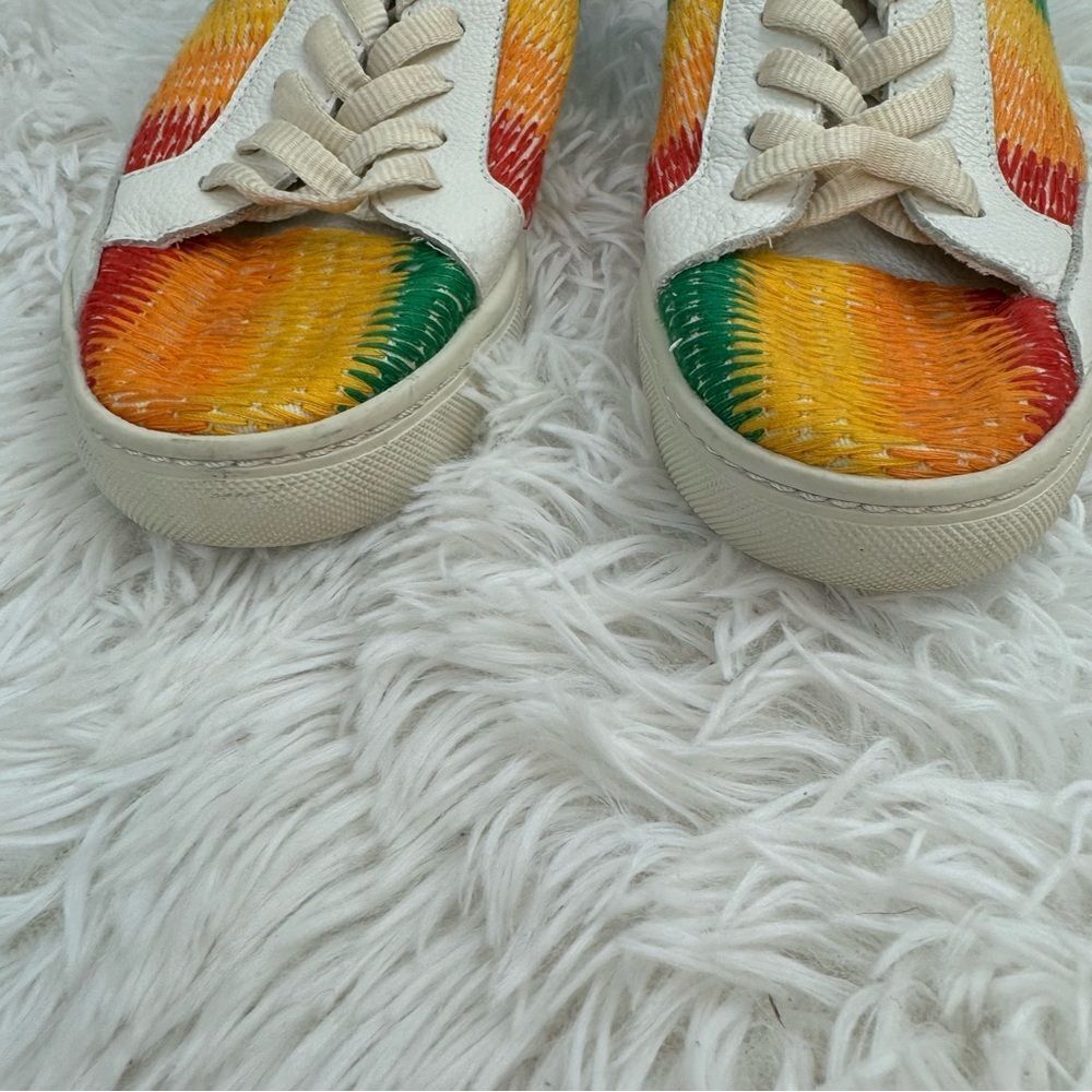 Soludos Ibiza Rainbow Leather Sneakers - Picture 3 of 10